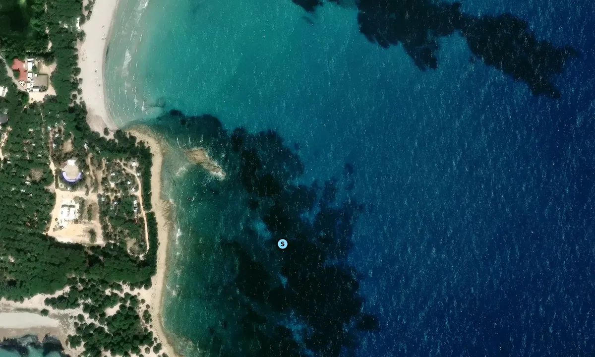 Satelite image of Cala Ginepro Nord