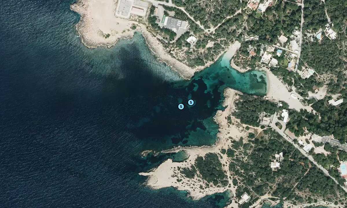 Satelite image of Cala Gració