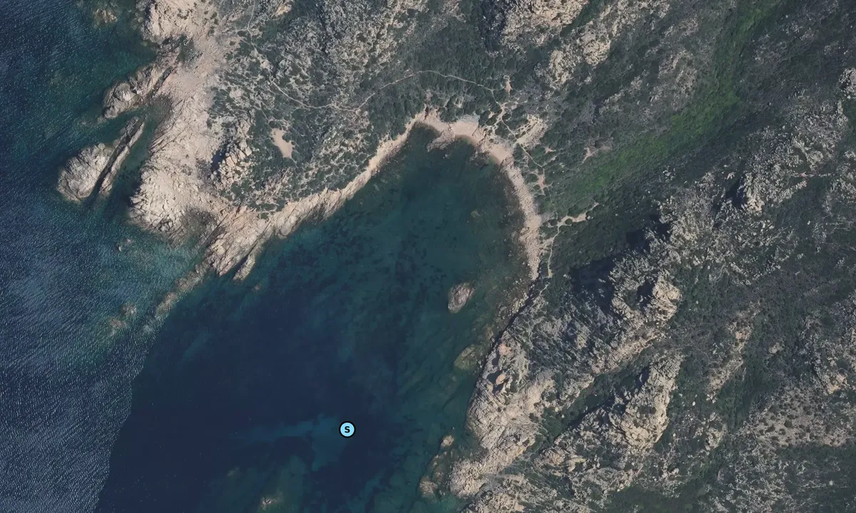 Satelite image of Cala Grande