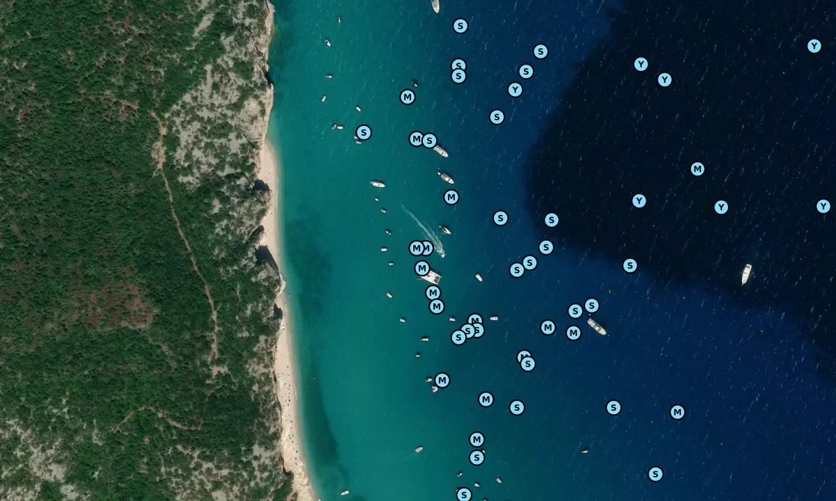 Satelite image of Cala Luna 1