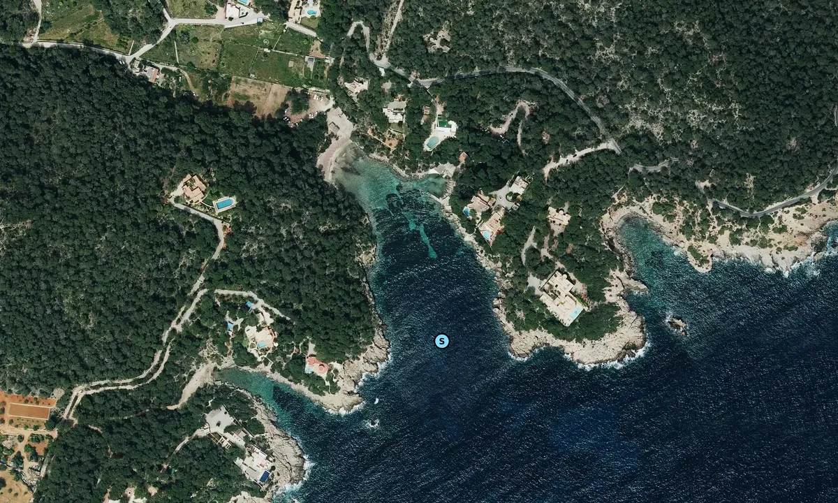 Satelite image of Cala Mastela