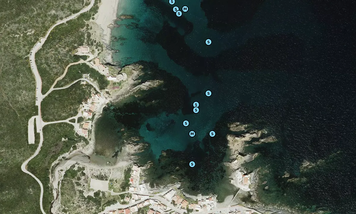 Satelite image of Cala Mesquida