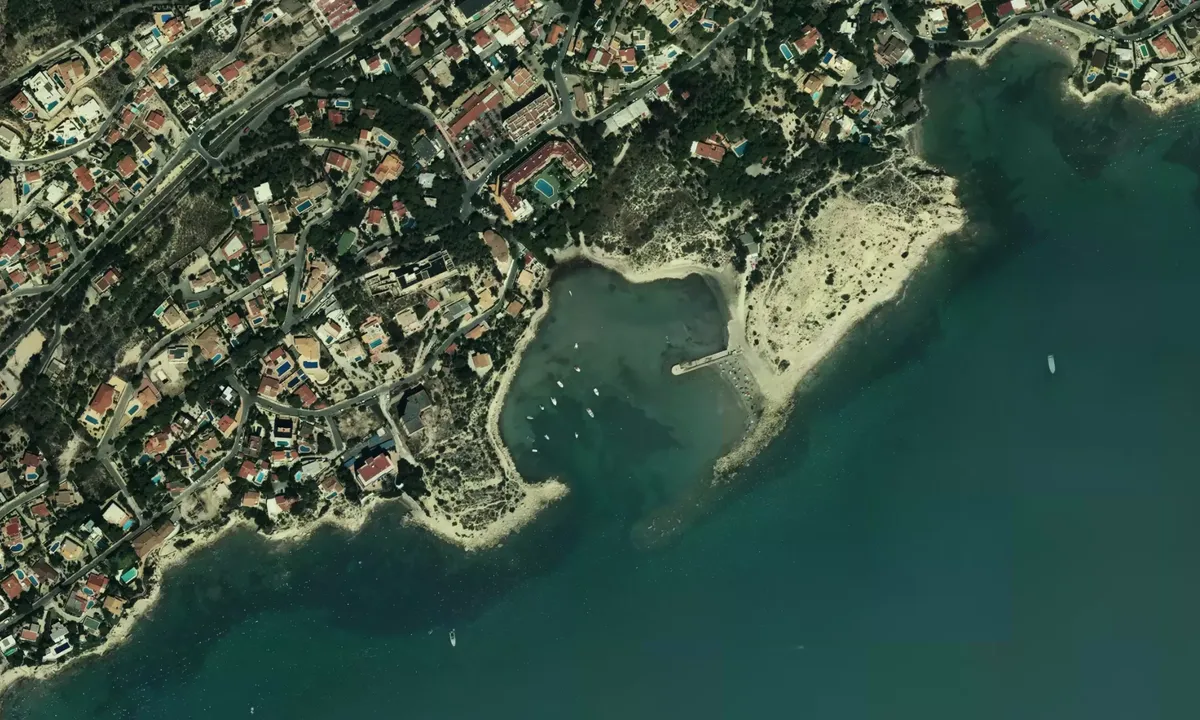 Flyfoto av Cala Morro Blanco