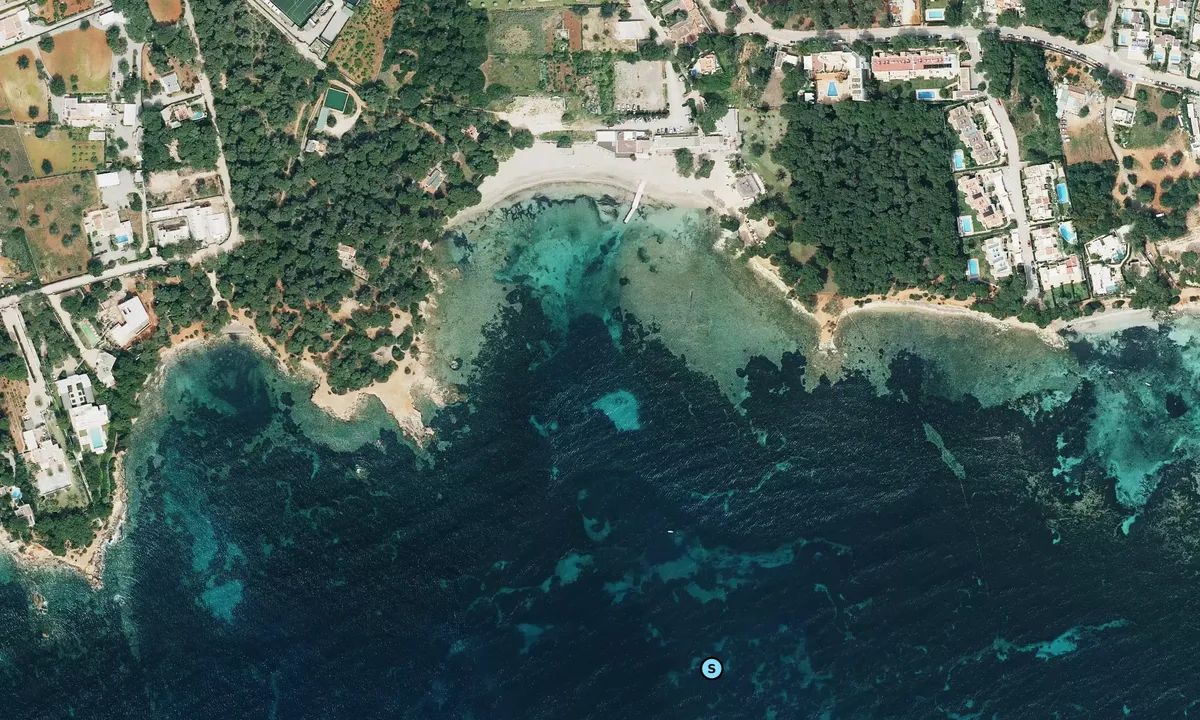 Satelite image of Cala Pada