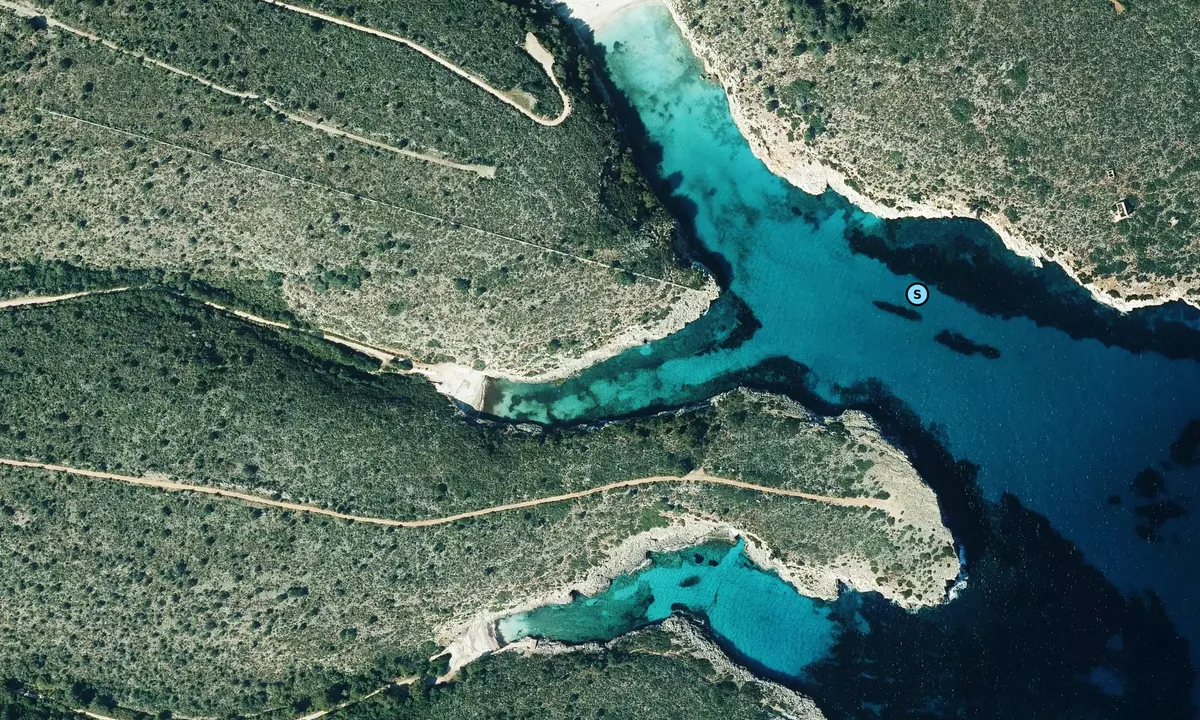 Satelite image of Cala Pilota