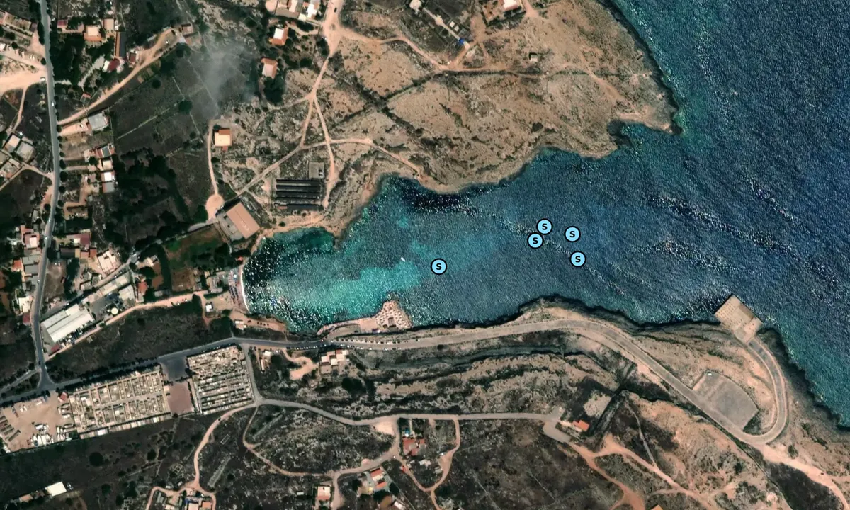 Satelite image of cala pisana