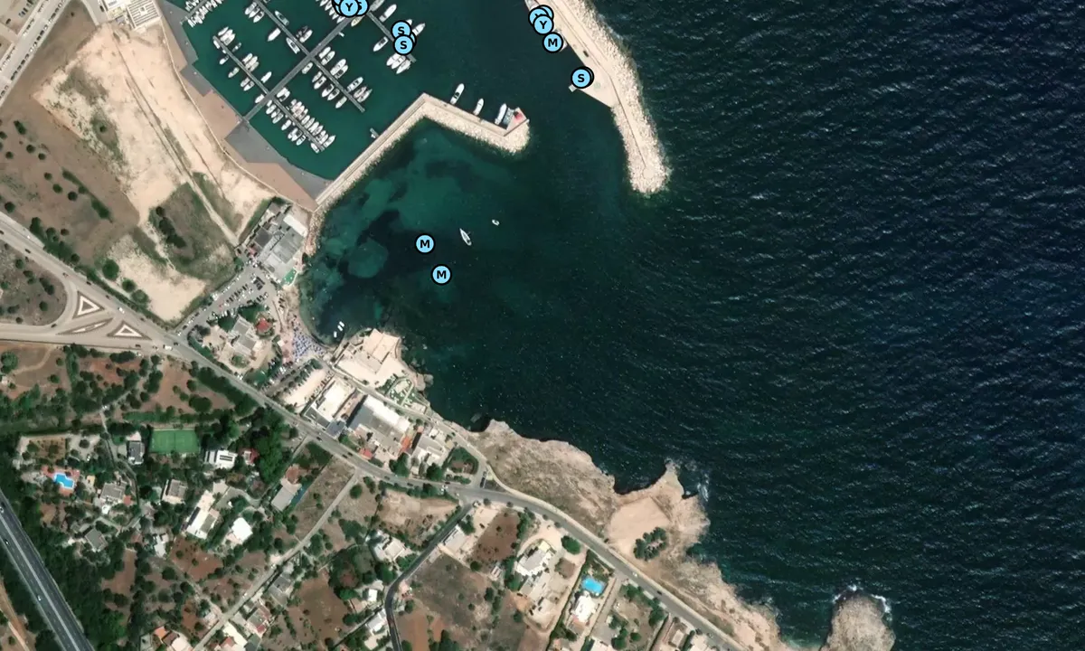 Satelite image of Cala Ponte