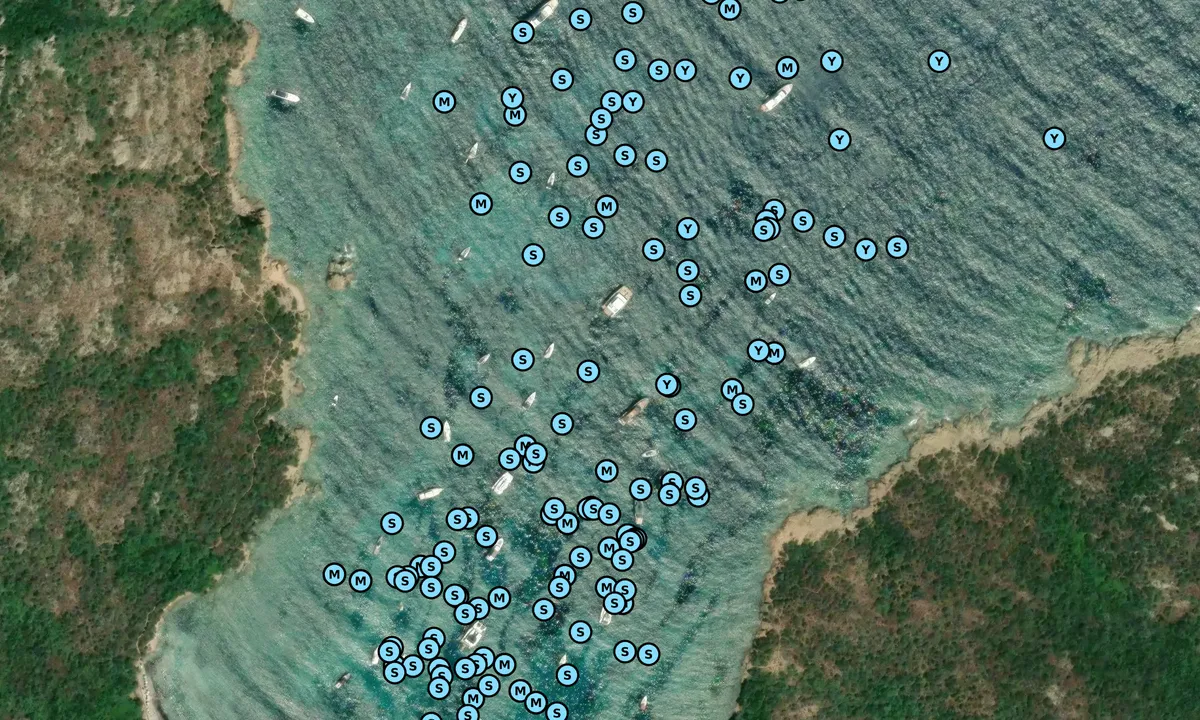 Satelite image of Cala Portese