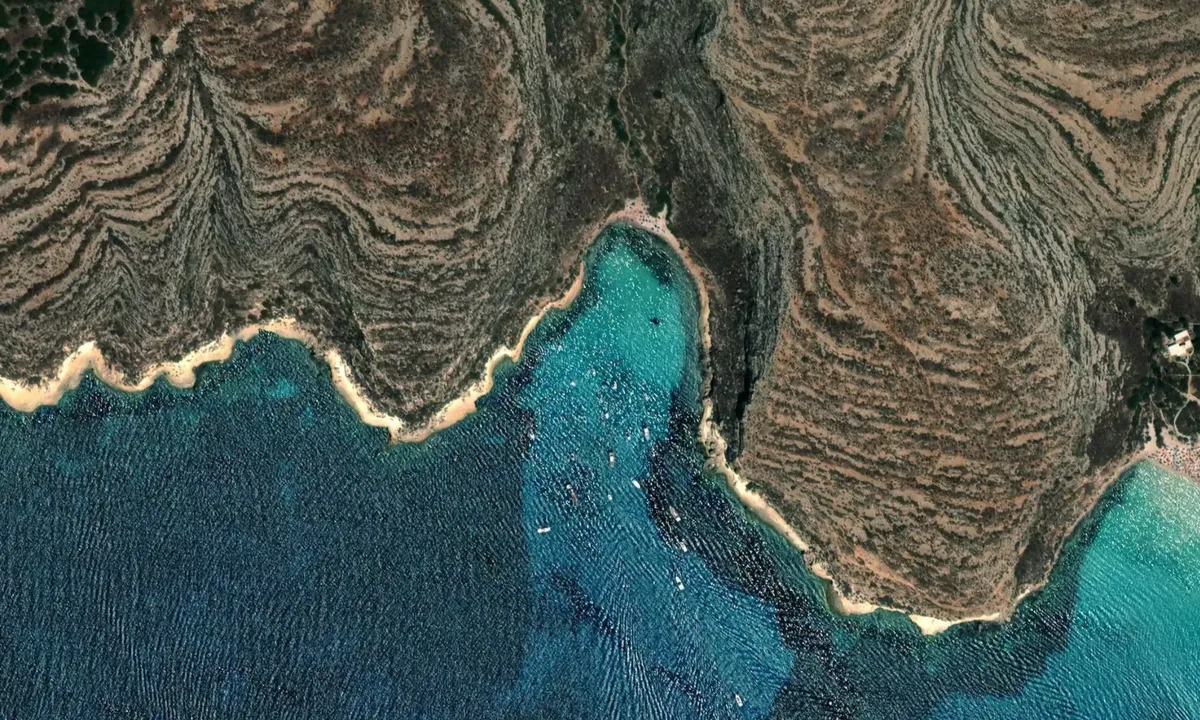Flyfoto av Cala Pulcino