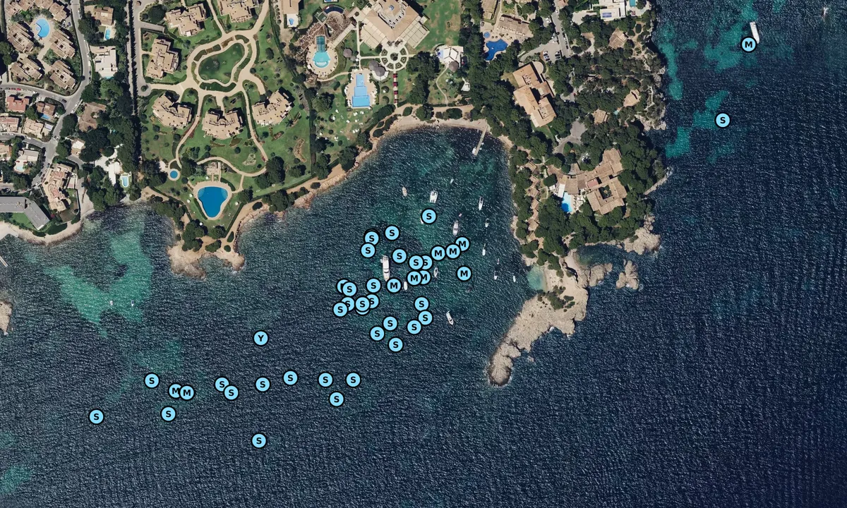 Satelite image of Cala punta negra