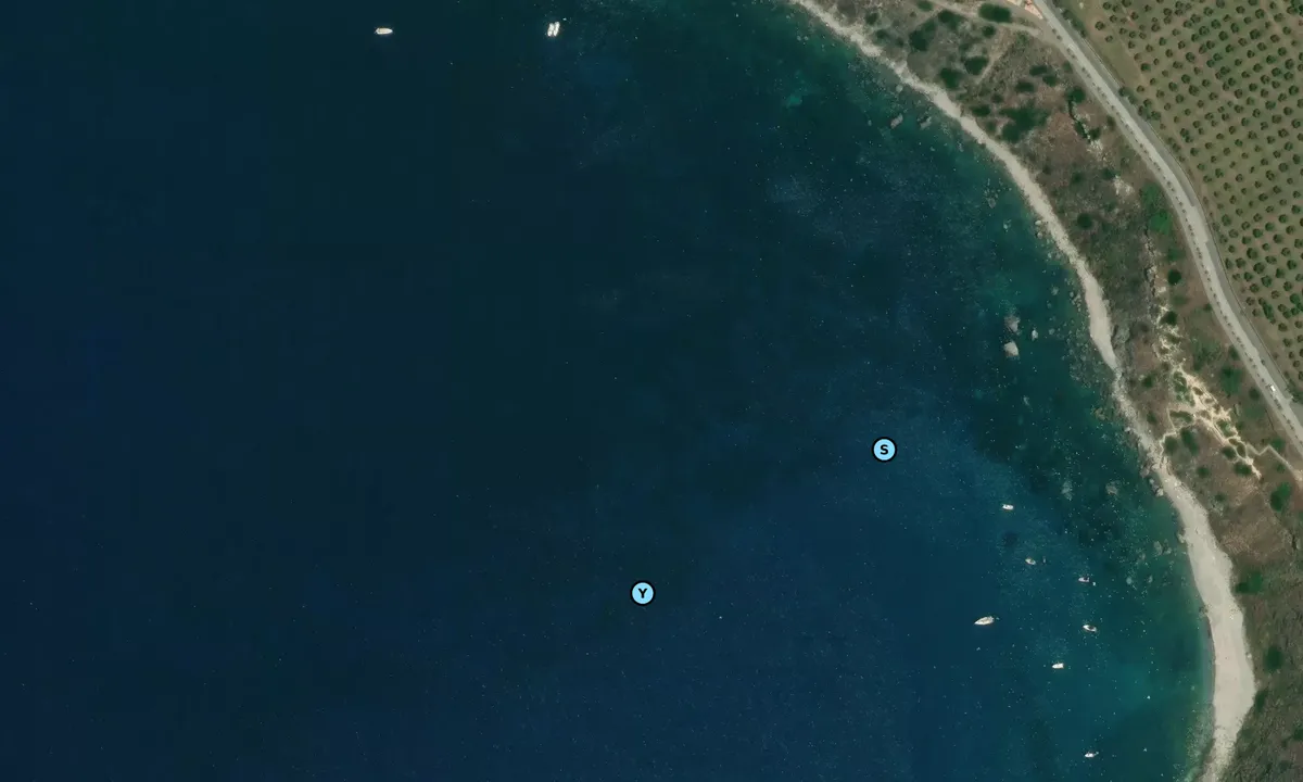 Satelite image of Cala San Antonio AMP