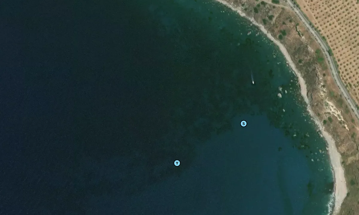Satelite image of Cala San Antonio AMP
