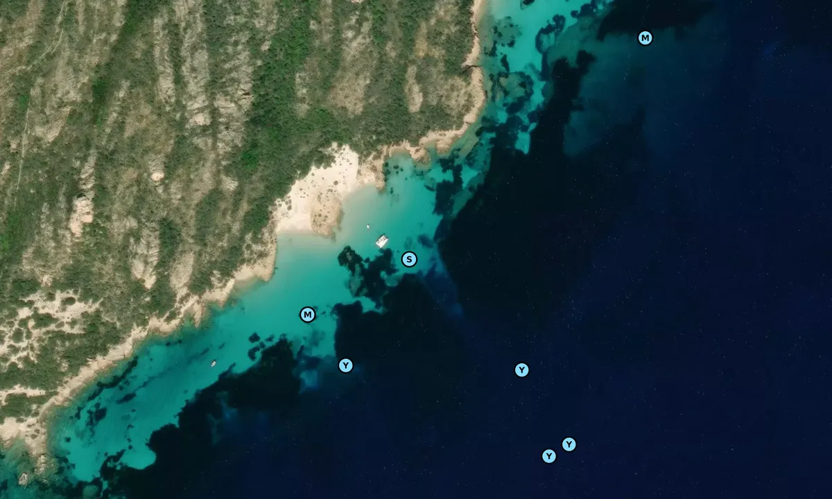 Satelite image of Cala Soraya