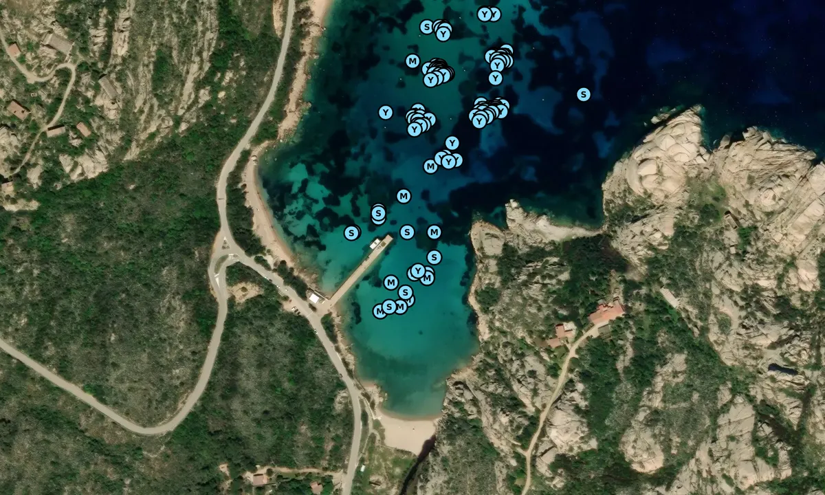 Satelite image of Cala Spalmatore