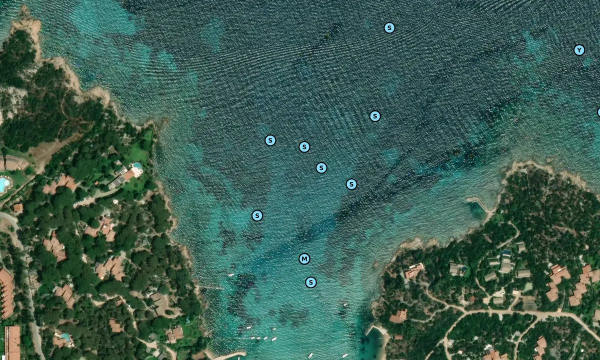 Satelite image of Cala Suaraccia