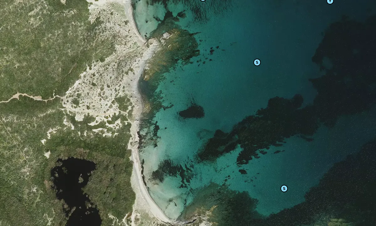 Satelite image of Cala Tortuga