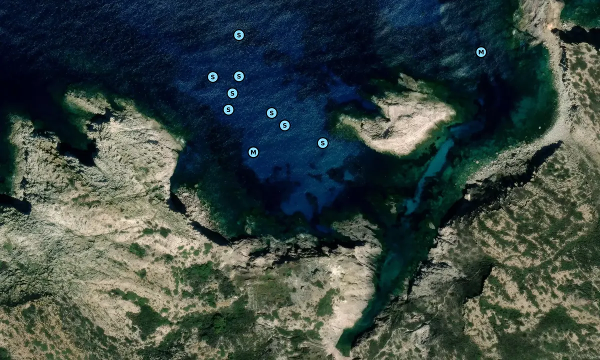 Satelite image of Cala Vinagra