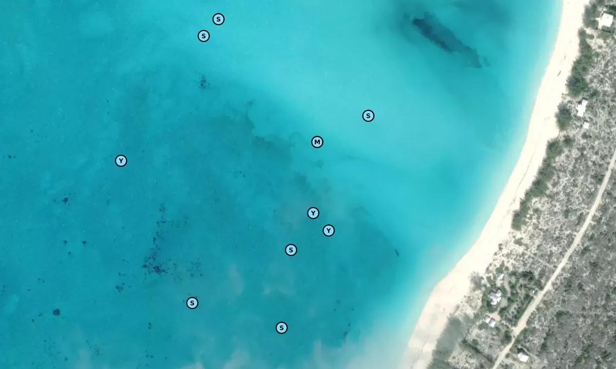 Satelite image of Calabash Bay South