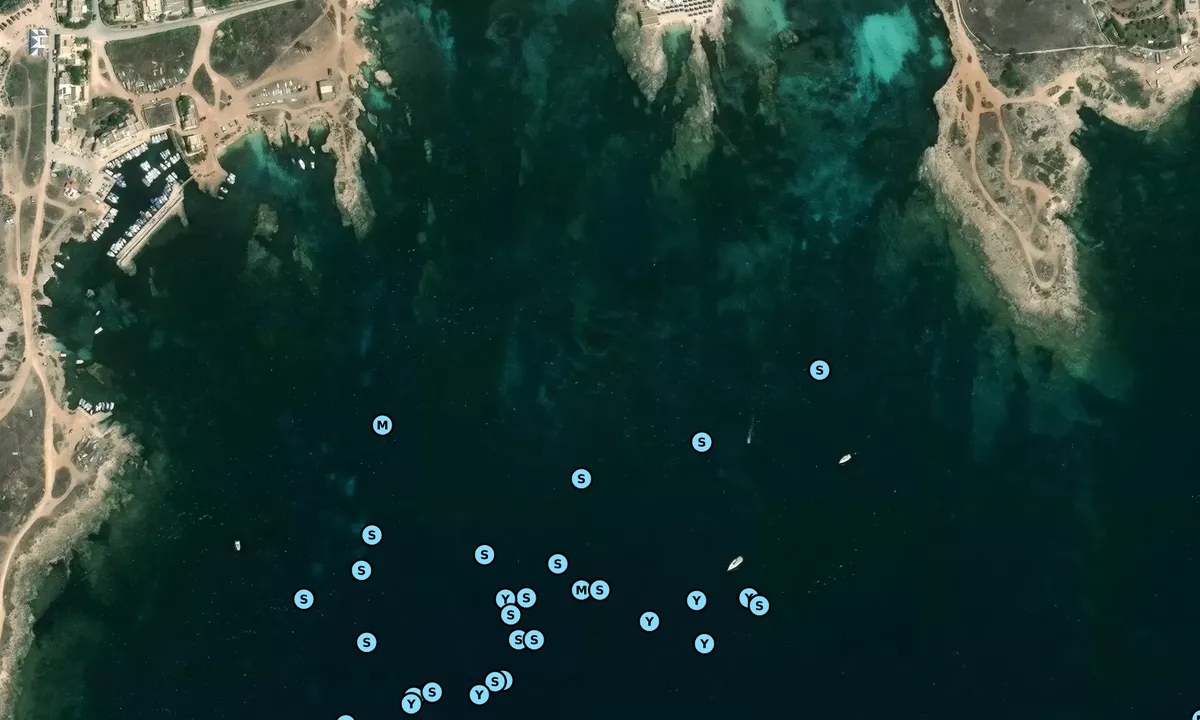 Satelite image of Calamoni Beach