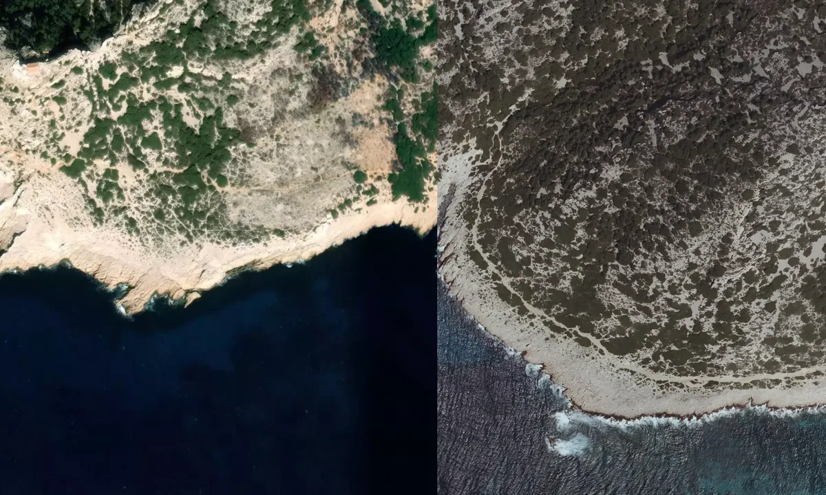 Flyfoto av Calanque de la Mounine