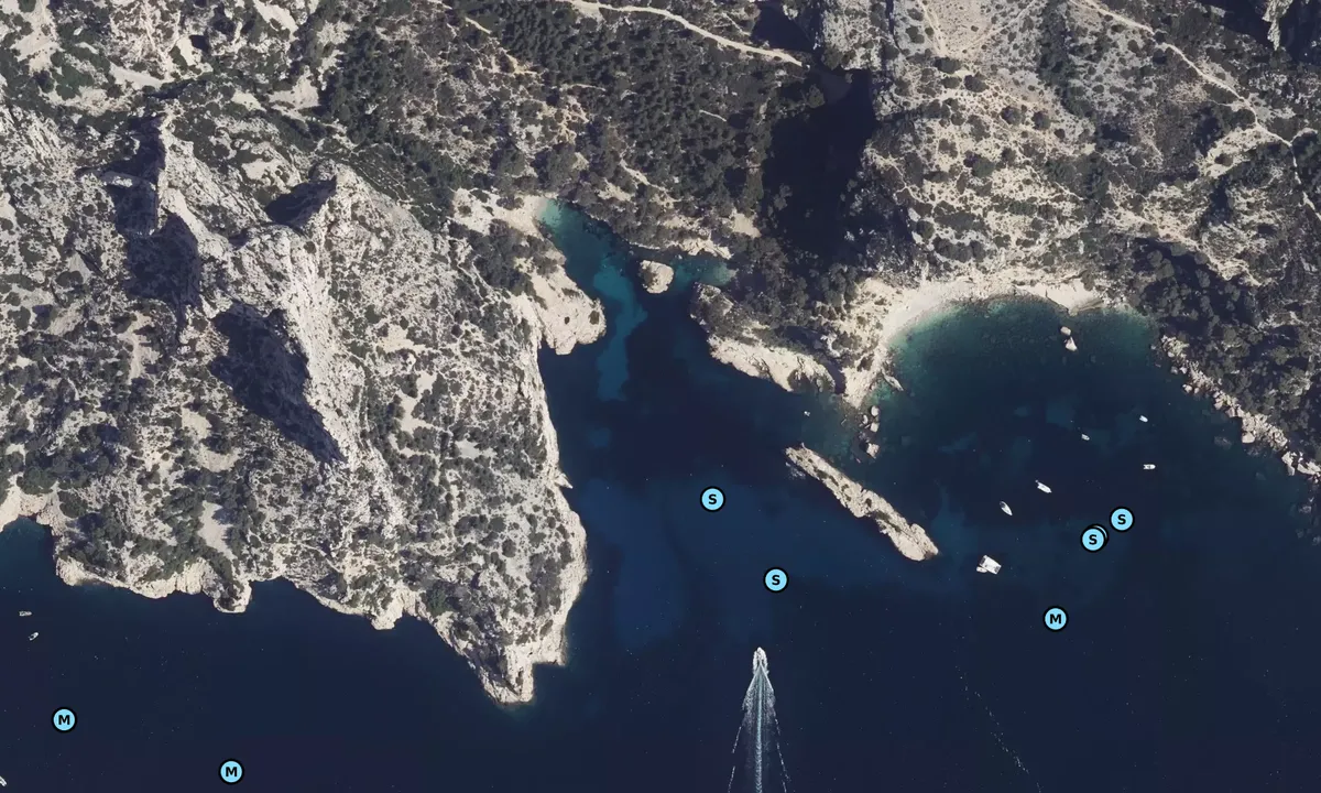 Satelite image of Calanque de Sugiton