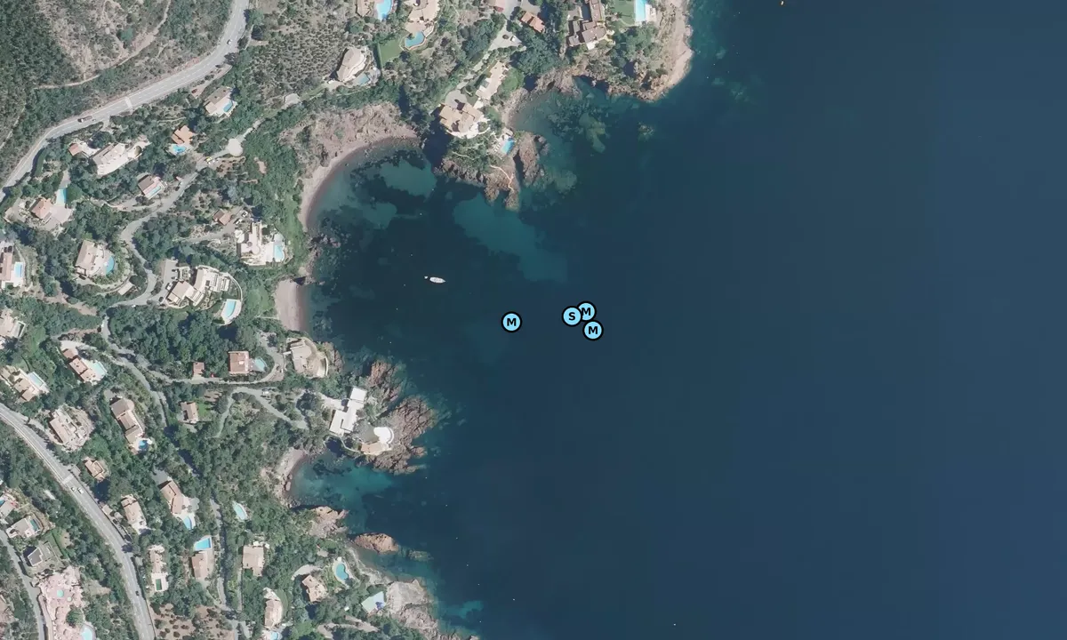 Satelite image of Calanque des deux frères