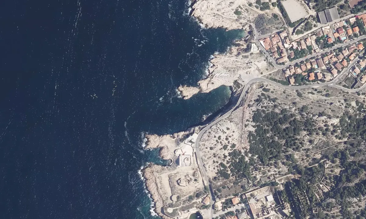 Satelite image of Calanque Du Mauvais Pas