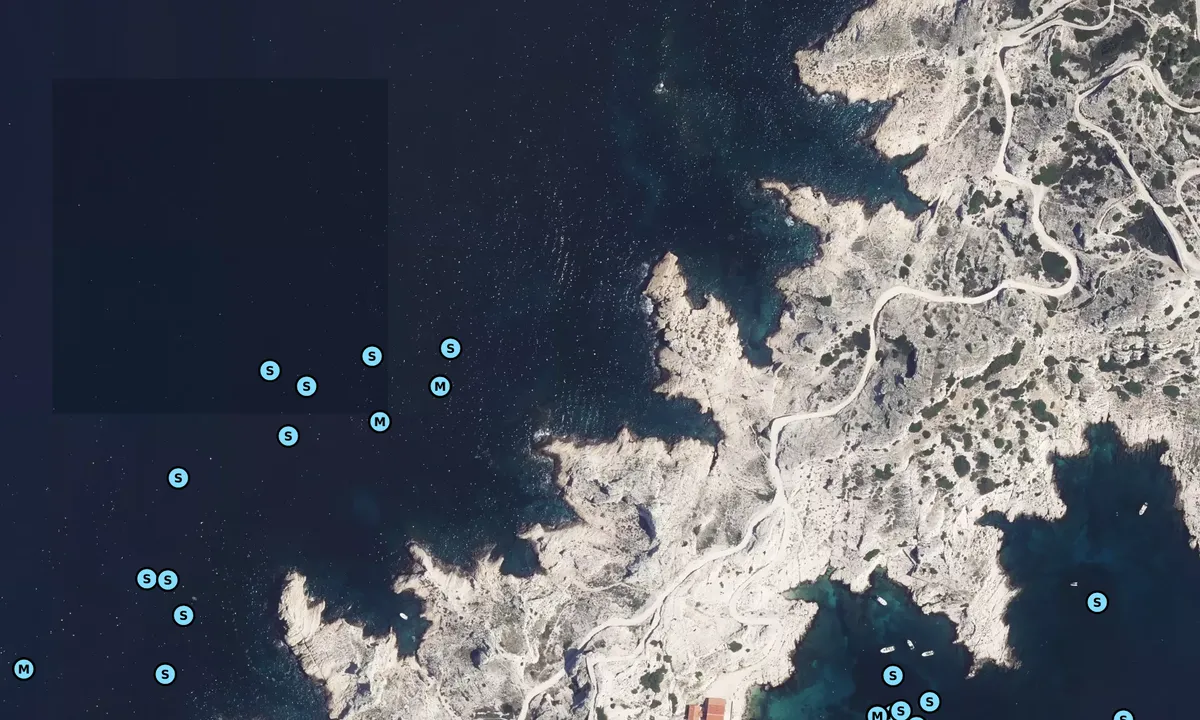 Satelite image of Calanque Pousterlo