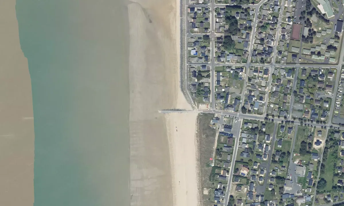 Flyfoto av Cale Sud Hauteville Sur Mer