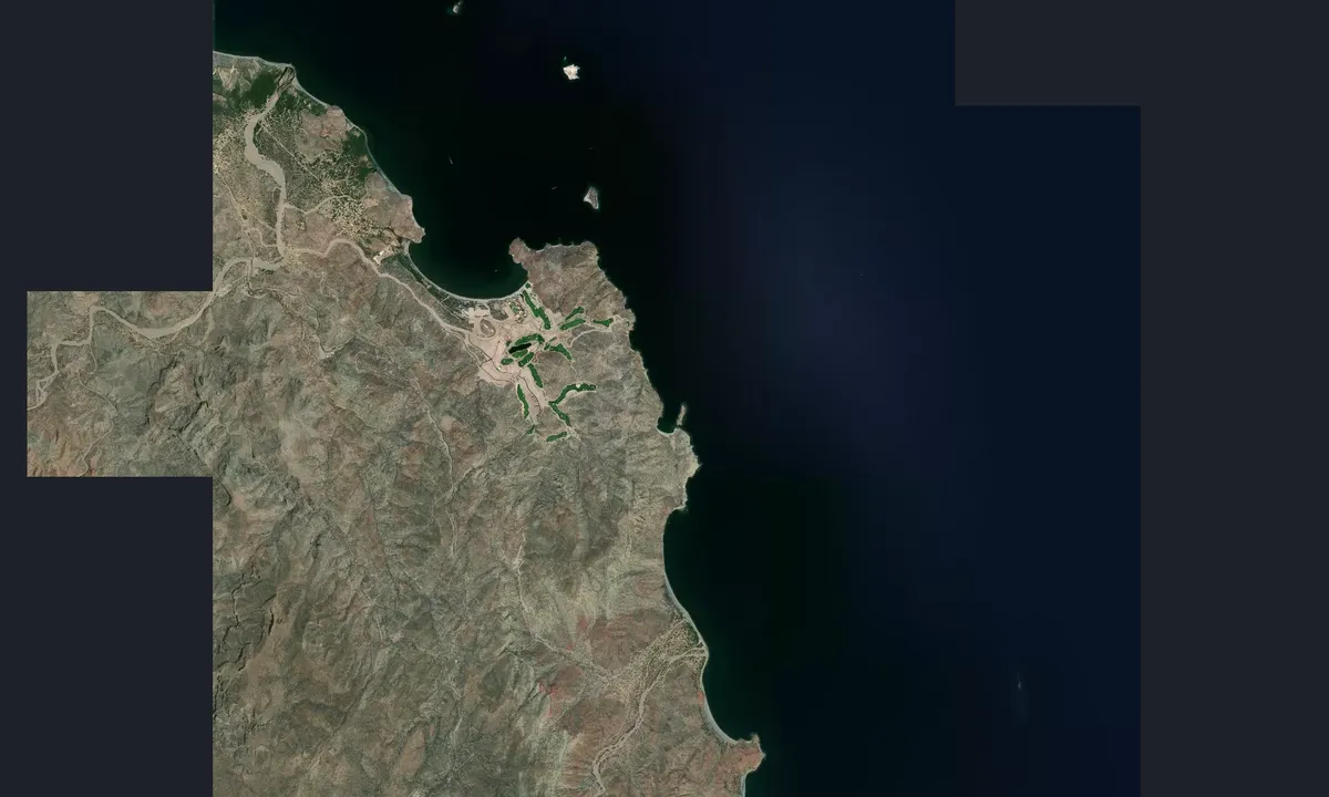 Flyfoto av Caleta Candeleros Chico