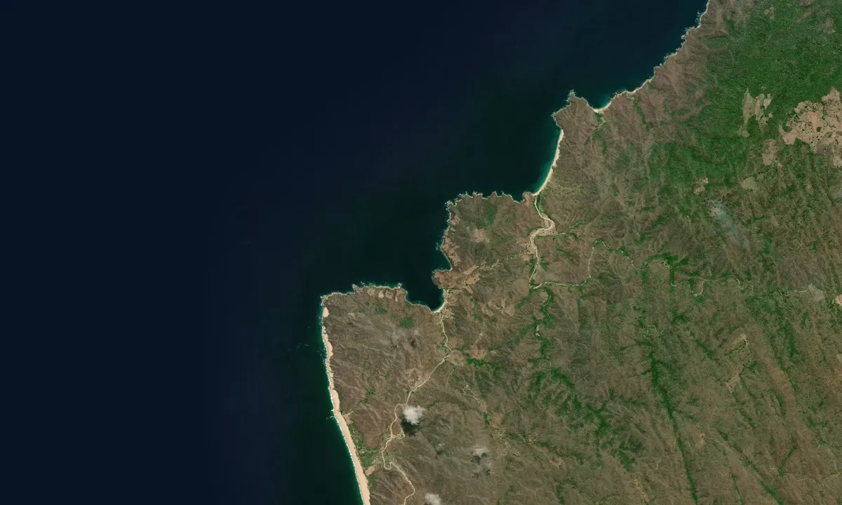 Flyfoto av Caleta Corrales