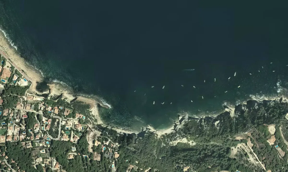 Flyfoto av Caleta de Dins