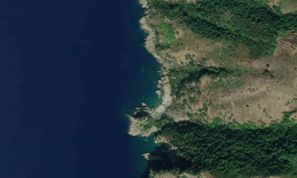 Satelite image of Caletta dell'eremita