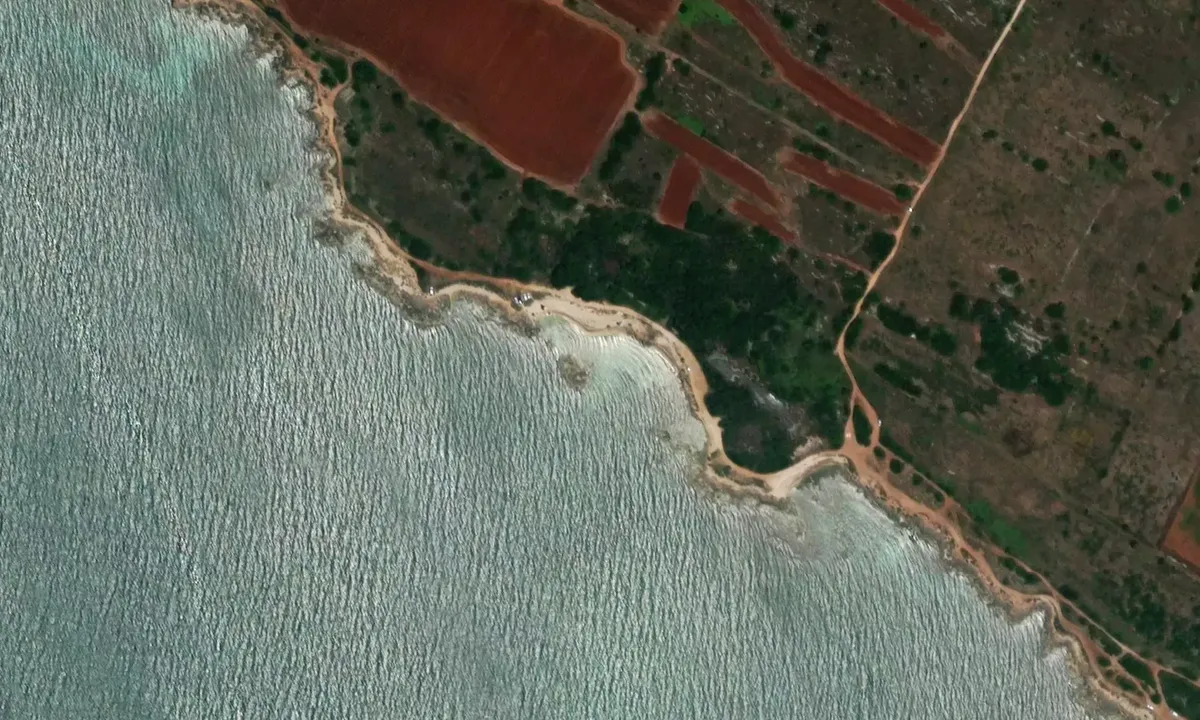 Satelite image of Calette di Salve