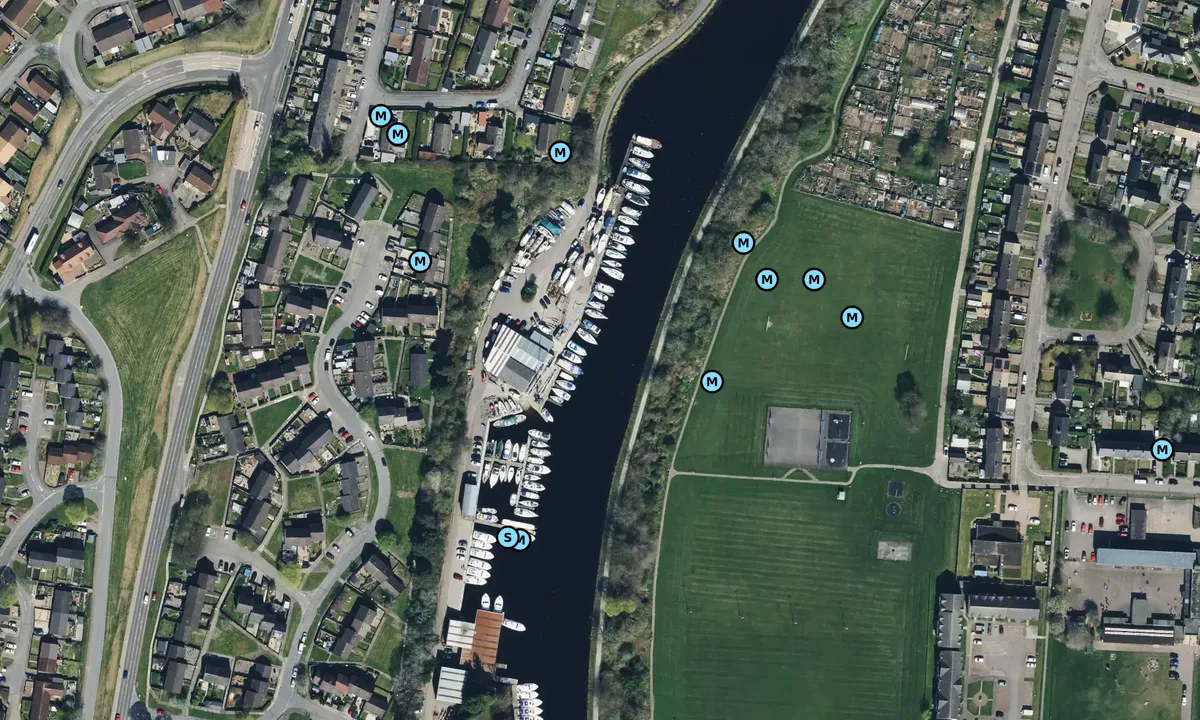 Satelite image of Caley Marina
