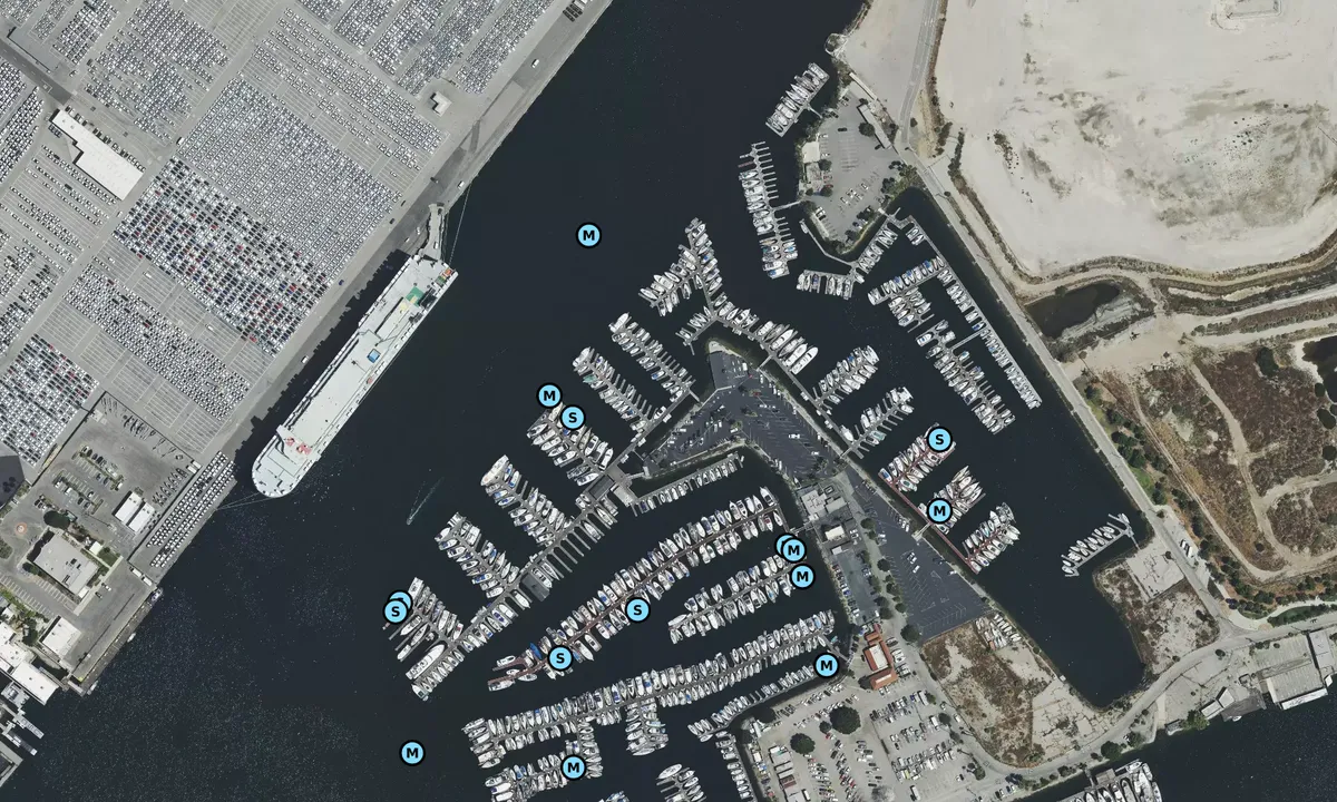 Satelite image of California Yacht Marina - Los Angeles