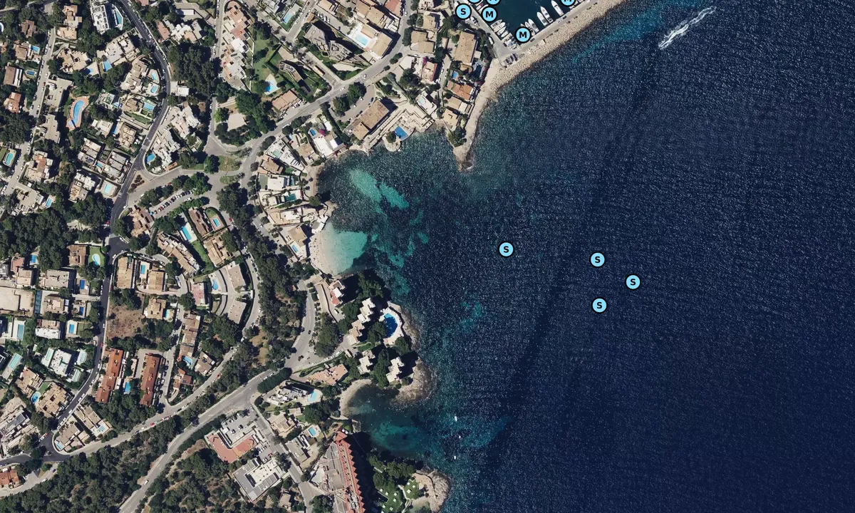 Satelite image of Caló des Macs