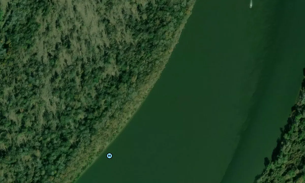 Satelite image of Calvert Sandbar