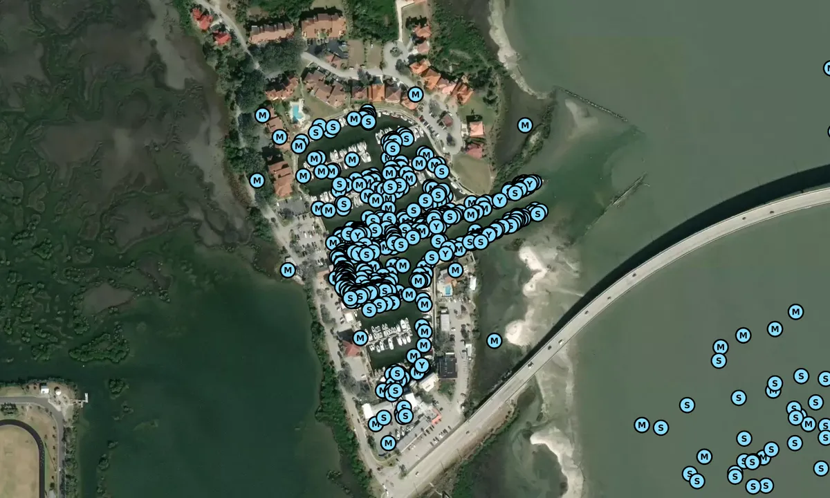Satelite image of Camachee Cove Yacht Harbor - St. Johns