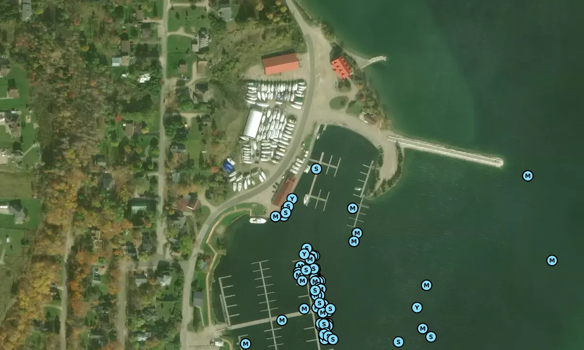 Satelite image of Canadian Yacht Charters