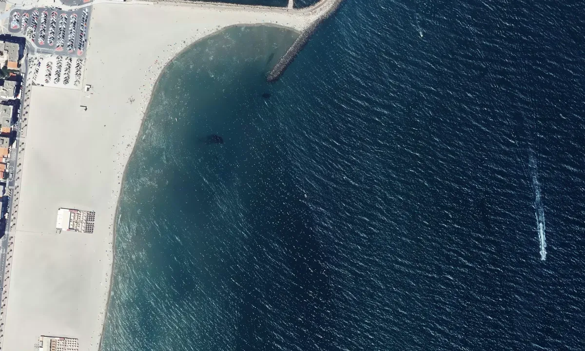 Satelite image of Canet Plage