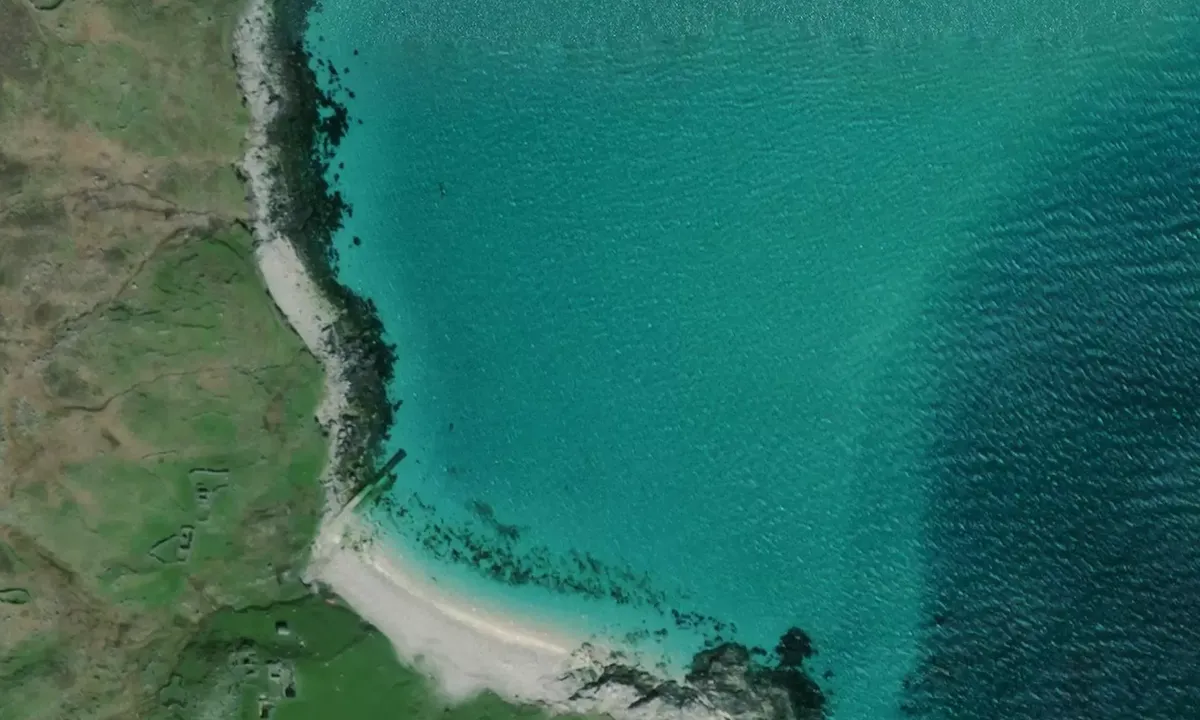 Satelite image of Caolas an Scarp