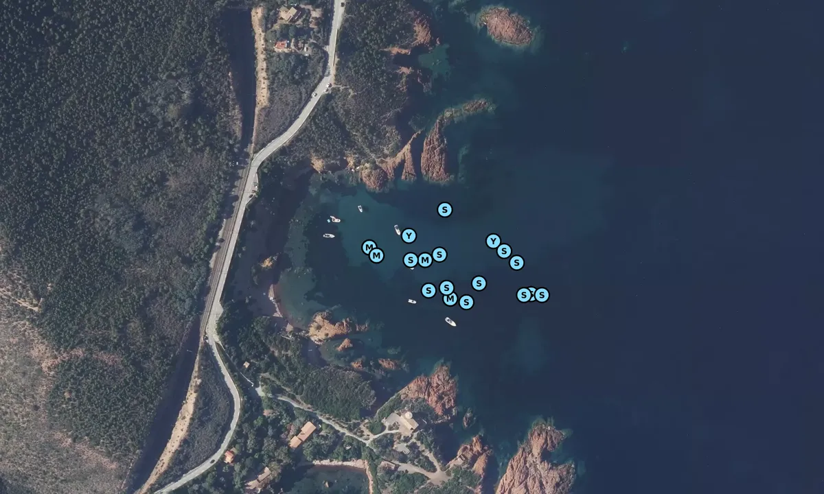 Satelite image of Cap Roux