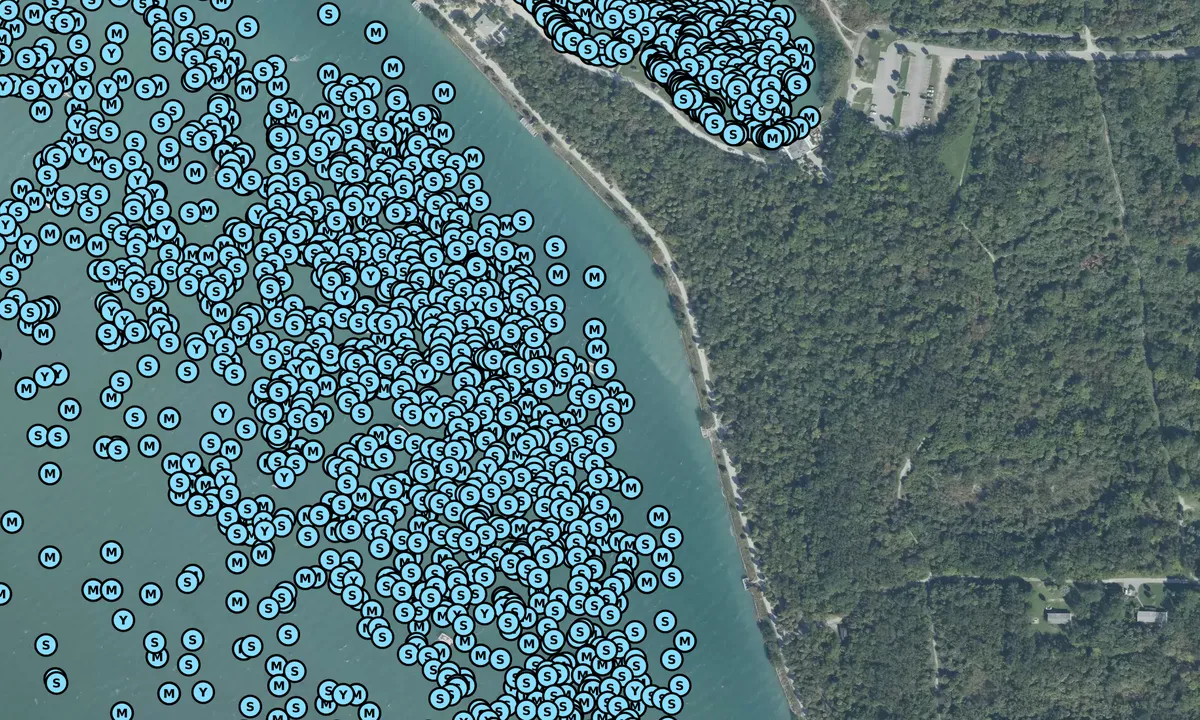 Satelite image of Cape Florida Channel 1