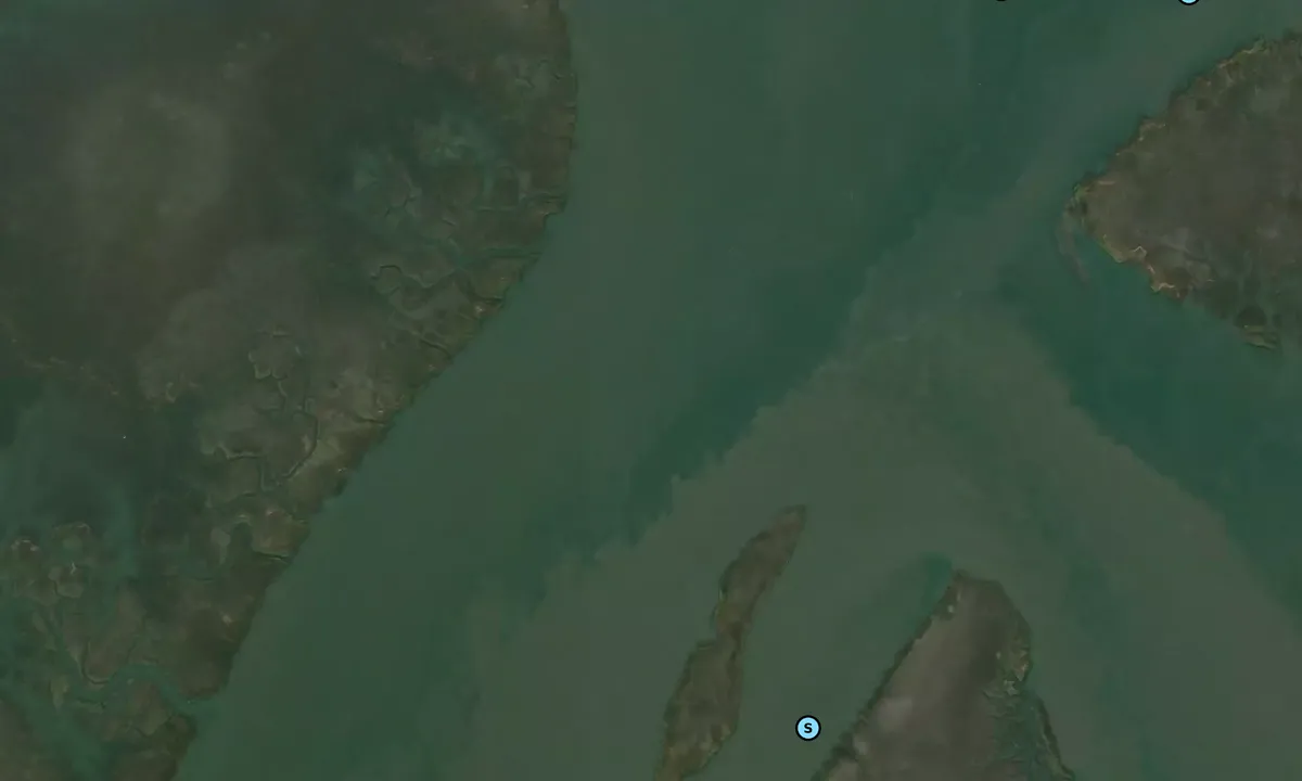 Satelite image of Capers Creek