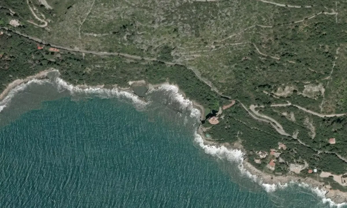 Flyfoto av Capo Circeo