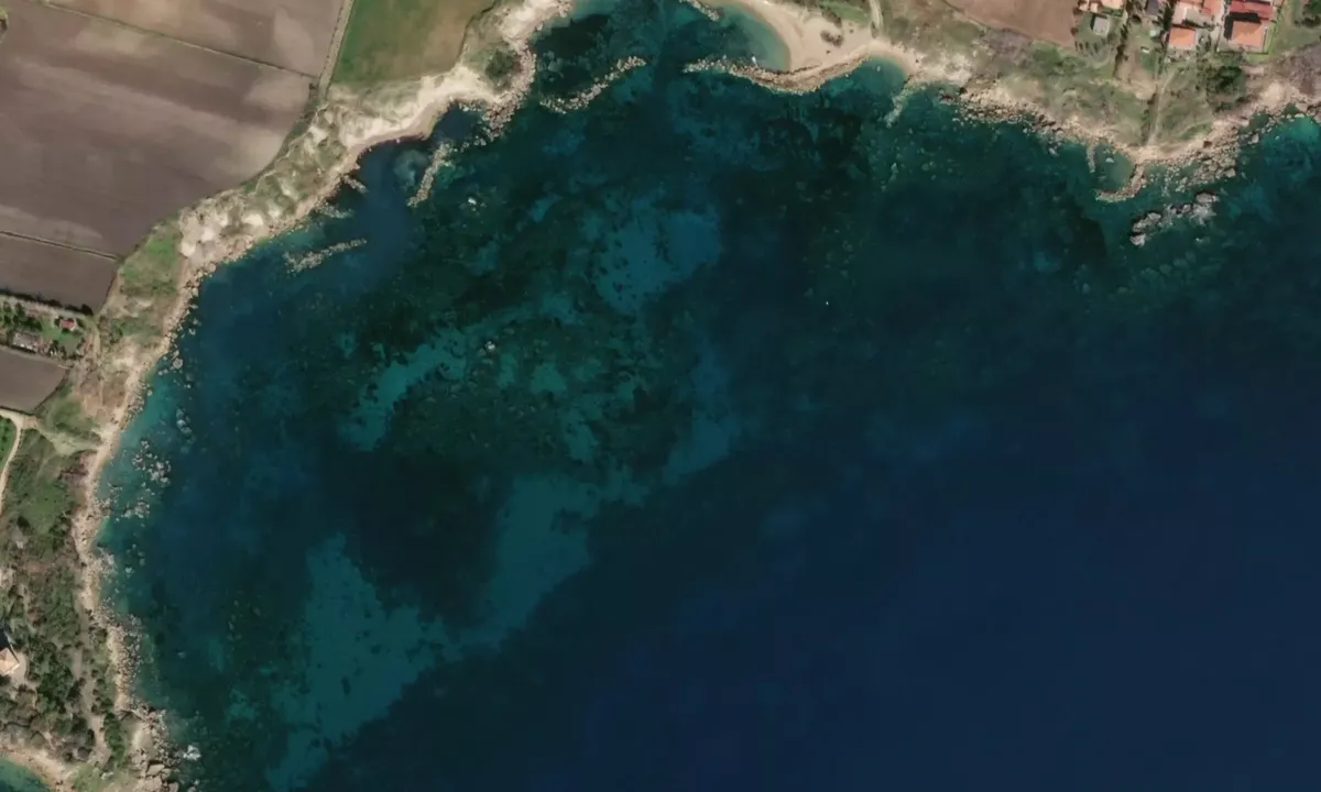 Flyfoto av Capo Colonna