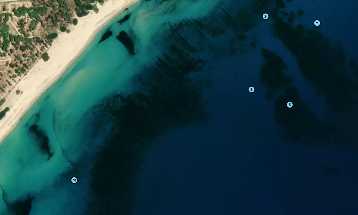 Satelite image of Capo Ferrato South
