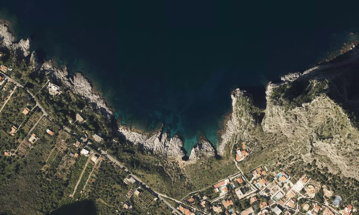 Satelite image of Capo Zafferano