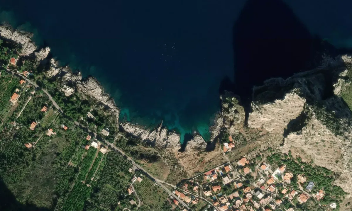 Flyfoto av Capo Zafferano